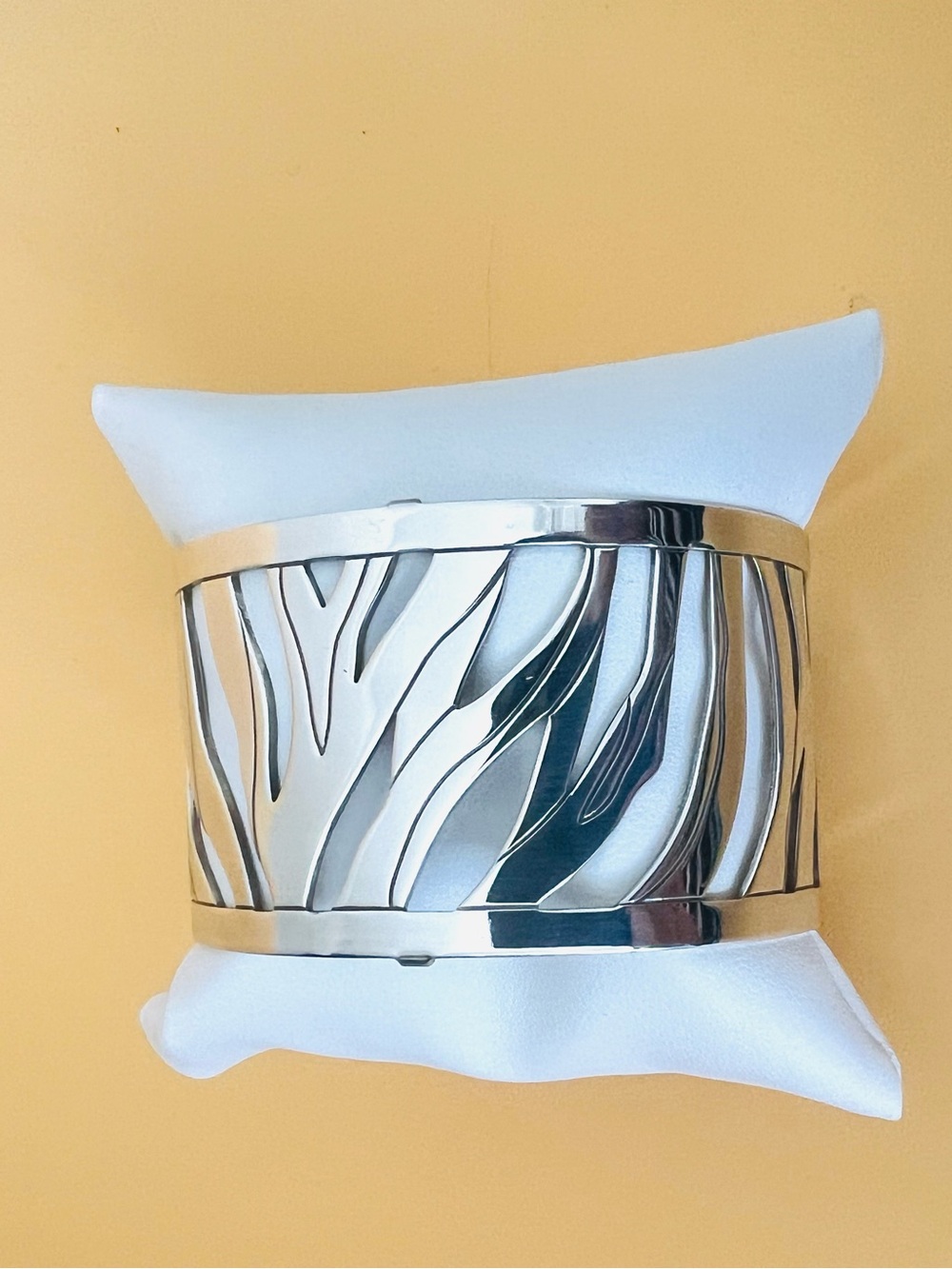 Banana Republic Silver Cutout Cuff Bracelet